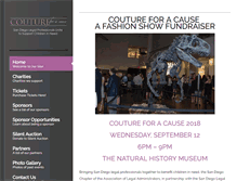 Tablet Screenshot of coutureforacause-sd.org